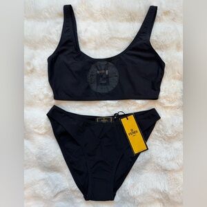 Vintage Fendi Mare Black FF Logo Bikini Set – NWT
